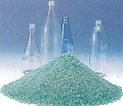 グラスウールの原料となるリサイクルカレット